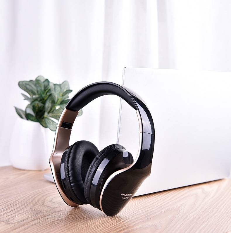 Wireless Foldable Gaming Headphones Consumer Electronics Color : Red|White|Black 