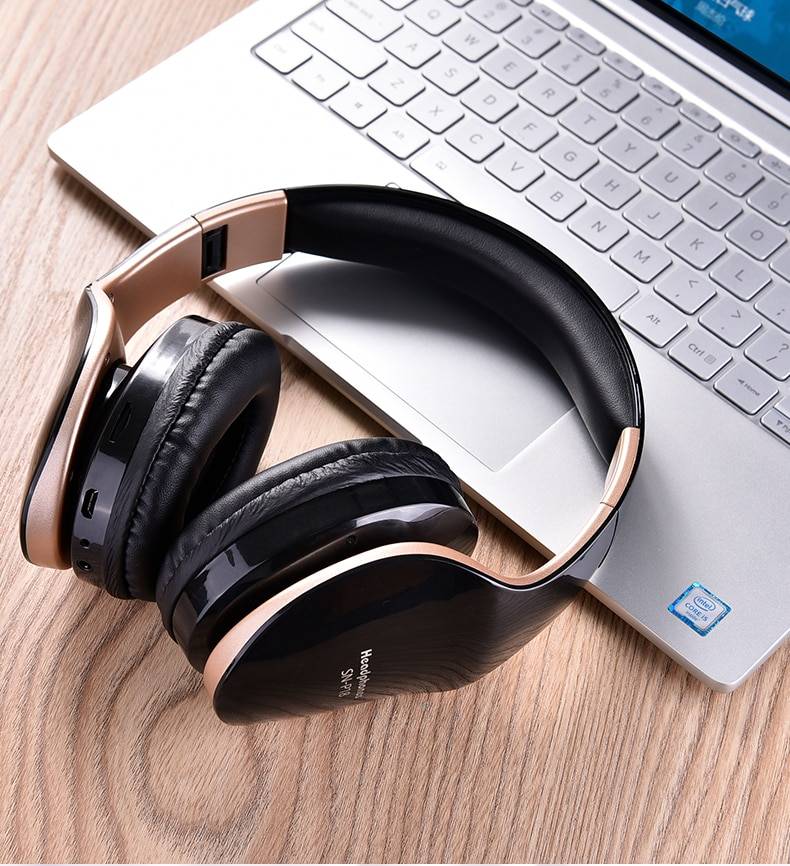Wireless Foldable Gaming Headphones Consumer Electronics Color : Red|White|Black 
