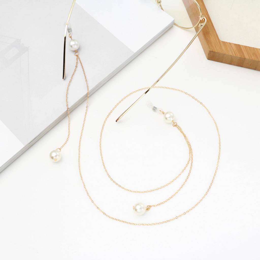 Faux Pearl Glasses Chain Earrings, Necklaces & Hair Accessories Fashion Accessories  